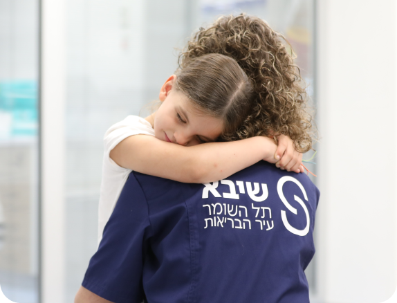 Israel pediatrician caring for a child.